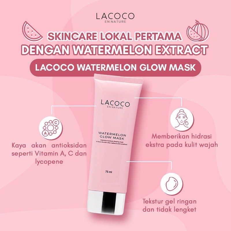 LACOCO Indonesia / En Nature / Eye Serum Dark Spot / Amazonian Watermelon Mask / Bust Fit Daily UV