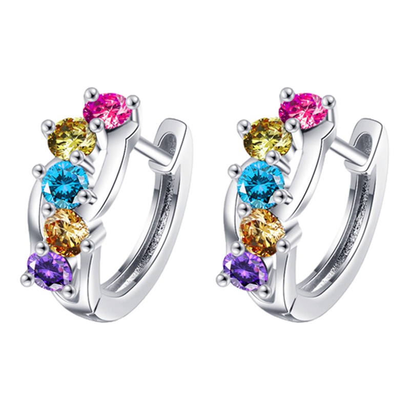 Anting Tusuk Kristal Zircon Kualitas Tinggi Untuk Wanita