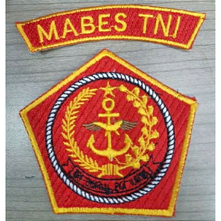 Patch bordir logo mabes TNI set