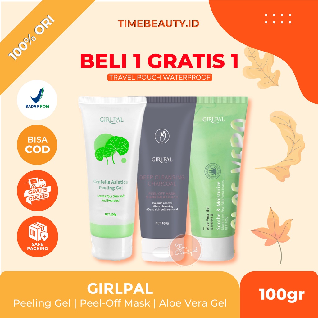 GIRLPAL CENTELLA ASIATICA PEELING GEL 100g Facial Exfoliating FACE EXFO GEL PEEL WAJAH MASK