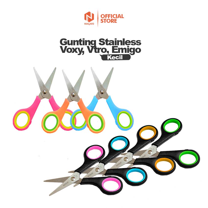

Gunting Rambut / Gunting Kertas Kuku Stainless Ukuran Kecil Berwarna
