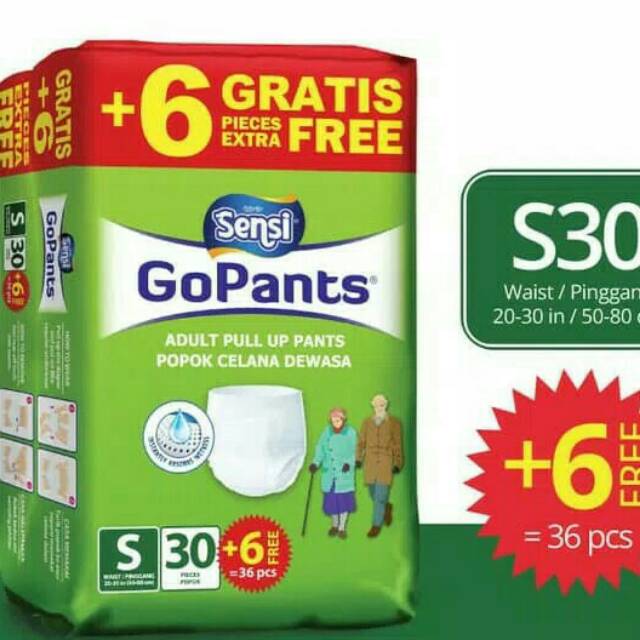 Sensi Go Pants S30 Popok Celana Dewasa