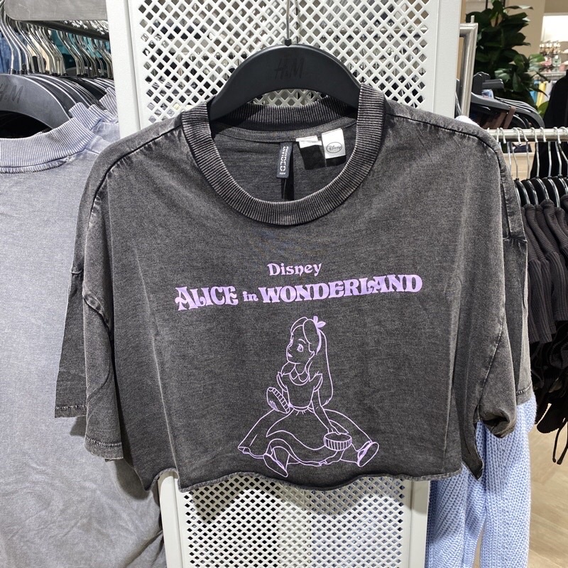 preloved t shirt crop alice hnm