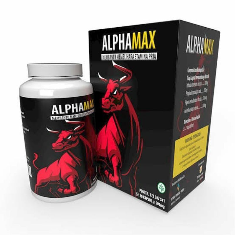 Alphamax Kapsul Suplemen Penambah Stamina Pria Original