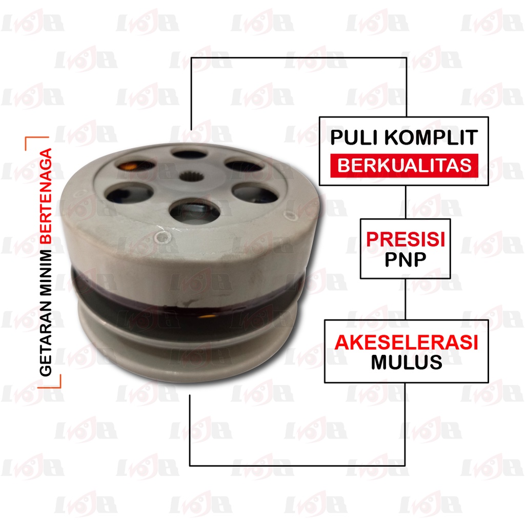 Puli Assy Mio Set Komplit Pulley Kampas Ganda Otomatis Motor Matic