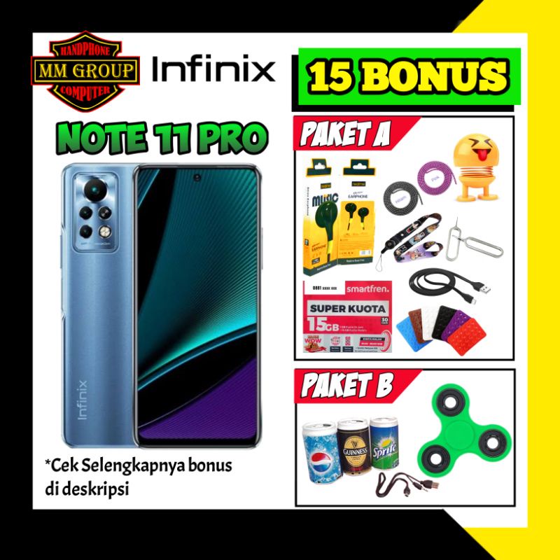 INFINIX NOTE 11 PRO RAM 8/128 GARANSI RESMI INFINIX INDONESIA