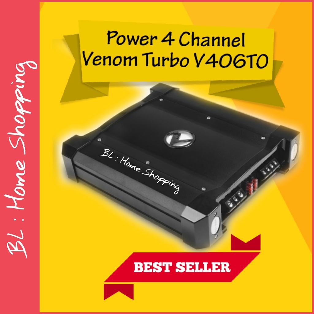 Power 4 Channel Venom Turbo V406TO Power 4CH Venom Turbo V 406 TO Resmi