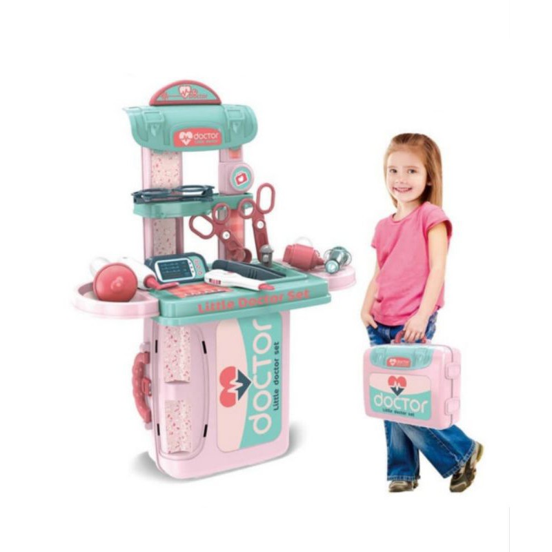  Mainan  Little Doctor Set 3in1 008 975 Medical Playset 