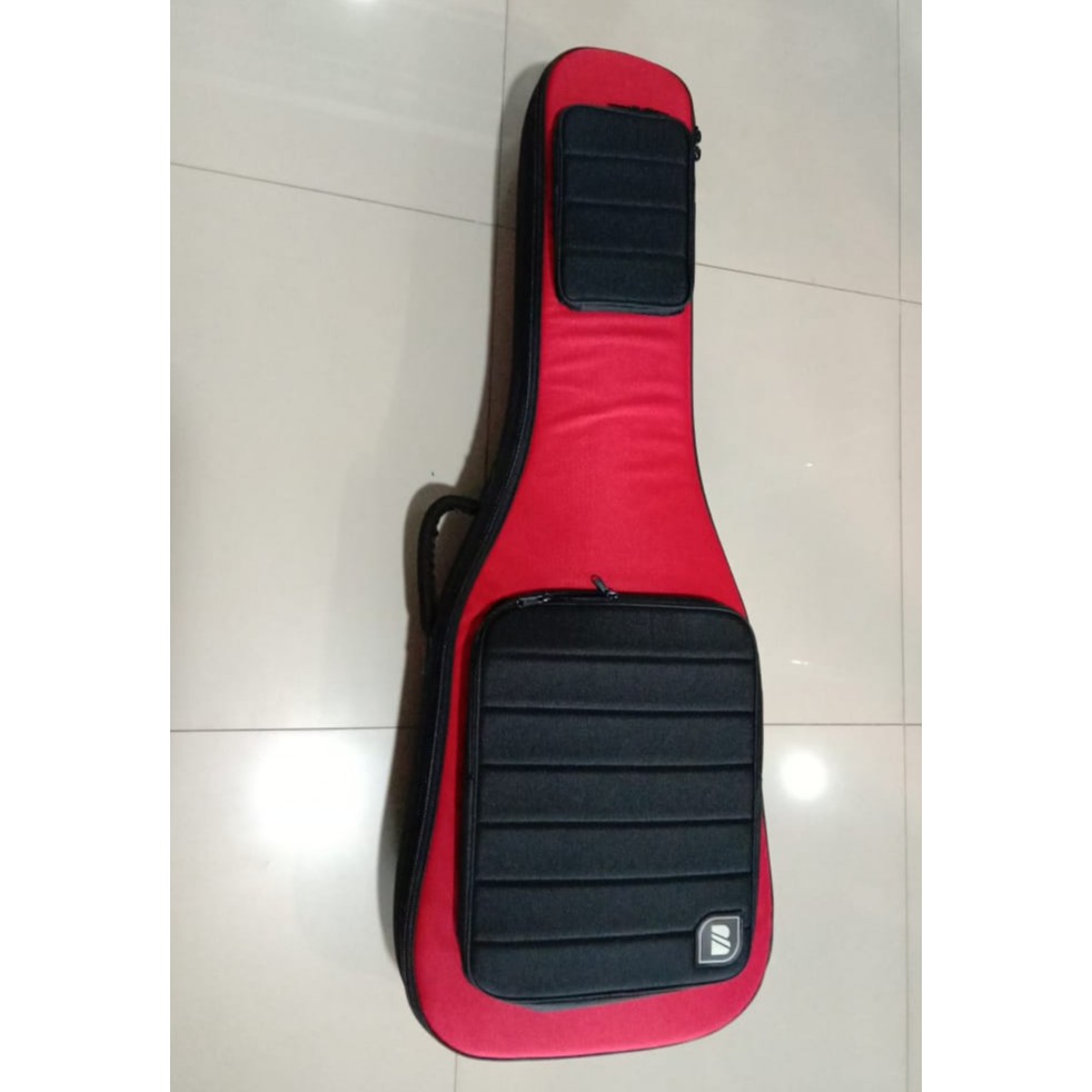 ALAT MUSIK  DBM Case Electric Guitar Red Black