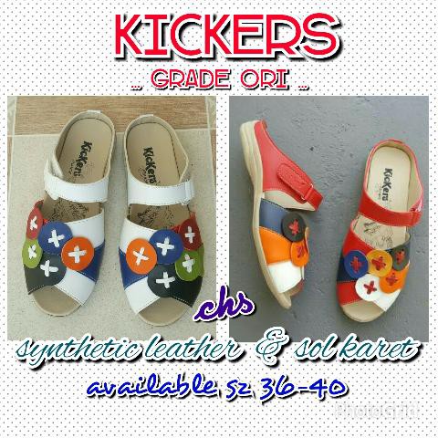 PROMO sandal sepatu wanita kickers grade ori murah bagus 1089