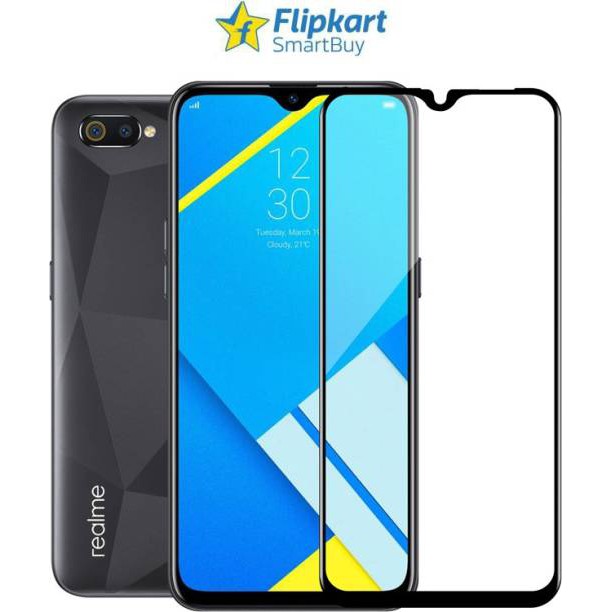 Tempered Glass Full RealMe Realme C1 C2 C3 C11 C12 C15 C17 C21 C21y C25 Screenguard Antigores Kaca