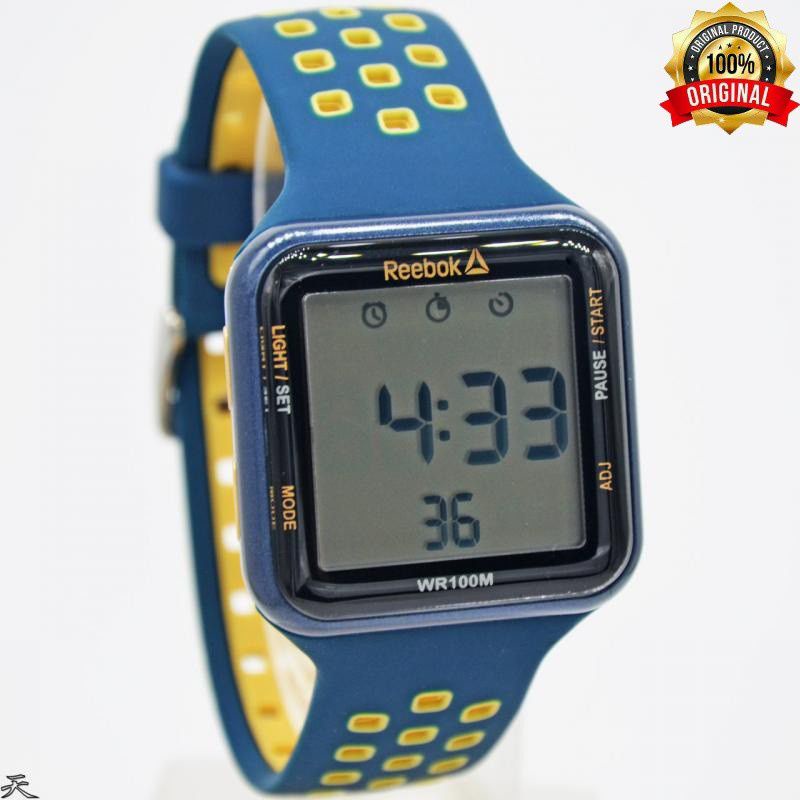 REEBOK RD-SQE-G9-PNPN-W3 DIGITAL jam tangan pria wanita sport tali rubber garansi resmi 2 tahun