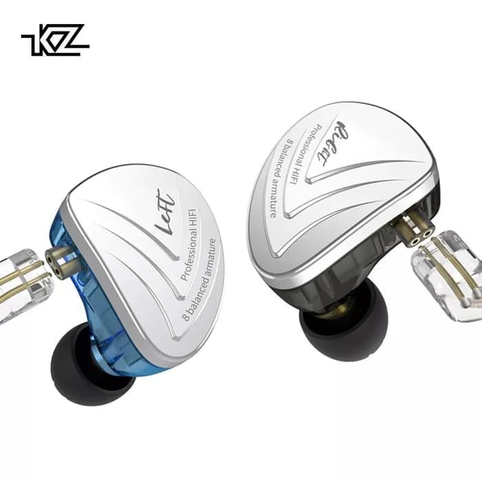 KZ AS16 with MIC 8BA Driver Unit In Ear Earphone HIFI Monitor