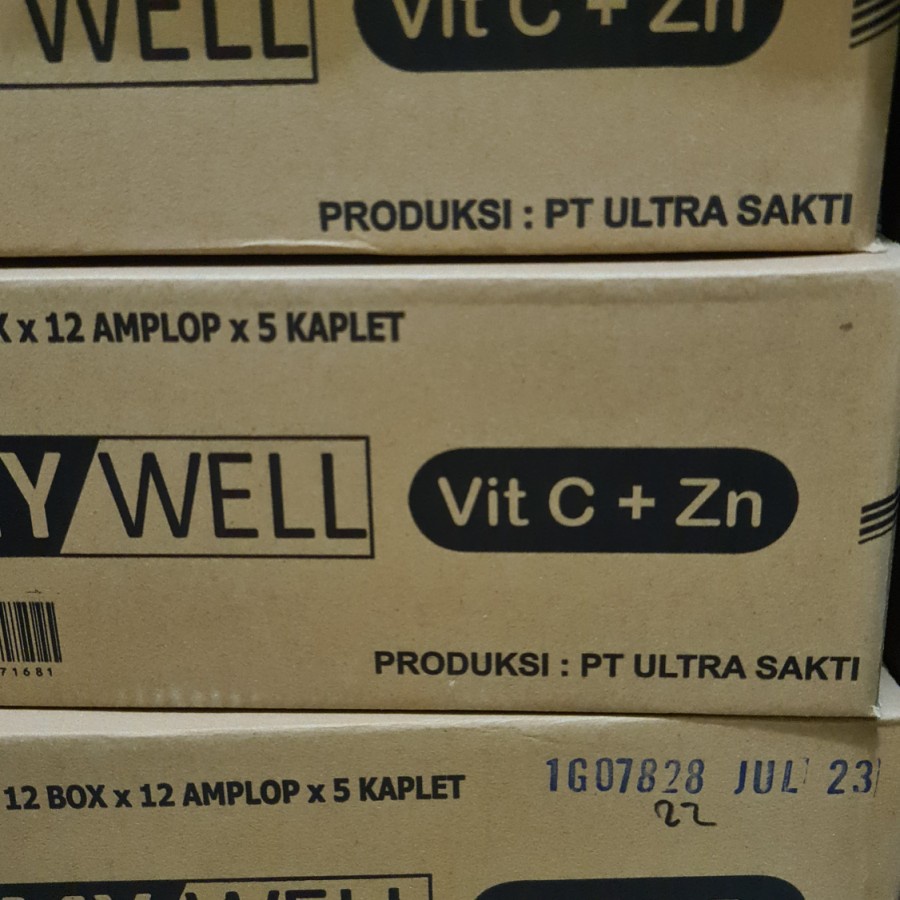 Vitamin Mywell Vitamin C + zn 500mg