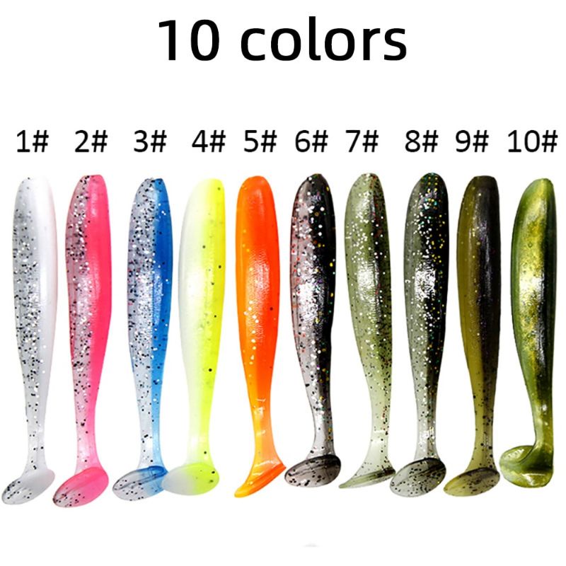 10 pcs soft lure 7cm