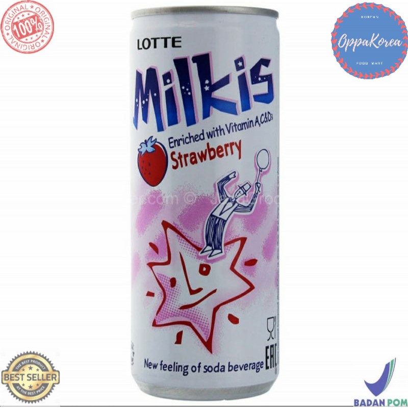 

Lotte Milkis Rasa Strawberry 240 ml