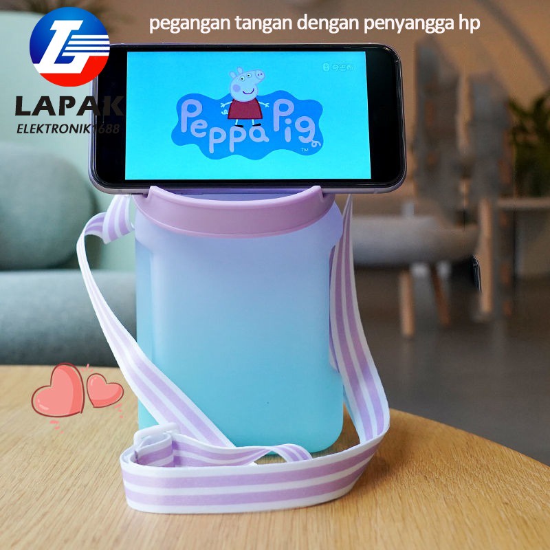 BOTOL MINUM ANAK GEMOY KOTAK 3D VIRAL MURAH WARNA GRADASI PASTEL