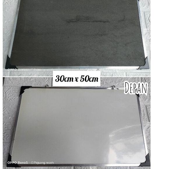 

[Terlaris Today]/【SHOPEE MALL】/5.5 BRANDS FESTIVAL/5.5 COD/【F⚡ASH SALE✅】 PAPAN TULIS BOLAK BALIK/WHITEBOARD SPIDOL DAN KAPUR UKUURAN 30X50CM ✪BIG ⚡ALE✪