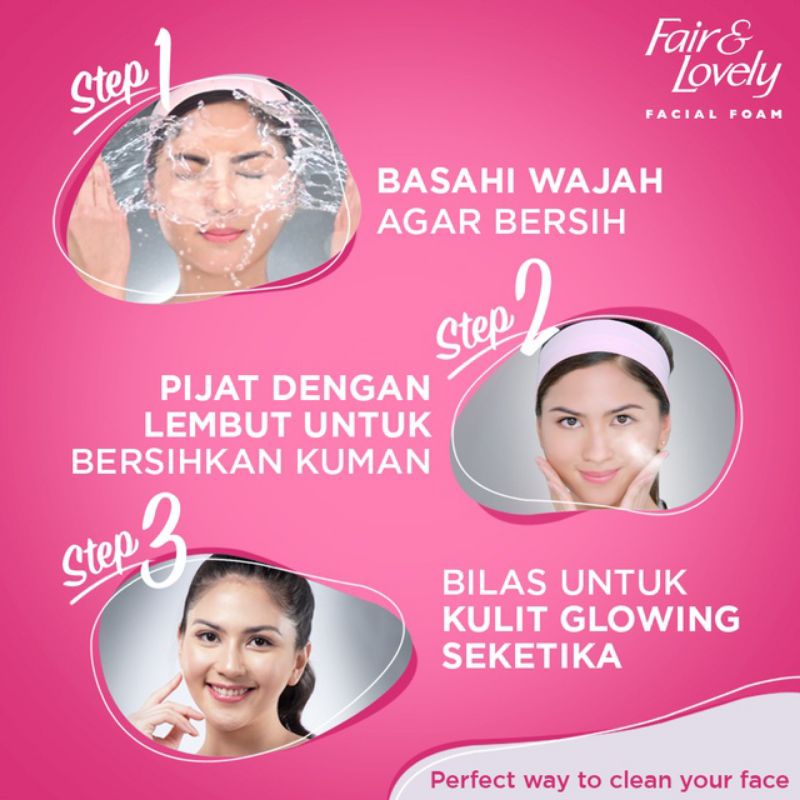 Fair &amp; Lovely | Glow &amp; Lovely Facial Foam 100 Gr - Sabun Pembersih Wajah Multivitamin