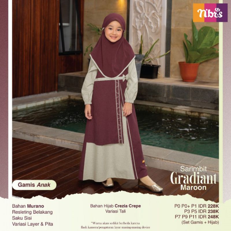 GAMIS ANAK GRADIANT BY NIBRAS