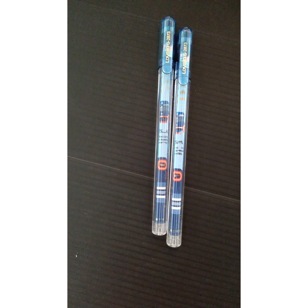 

Ballpoint Gel Pen Lovein 0.5mm G-2873 per 2 pcs / Warna Gel Hitam G- 2873 2 pcs