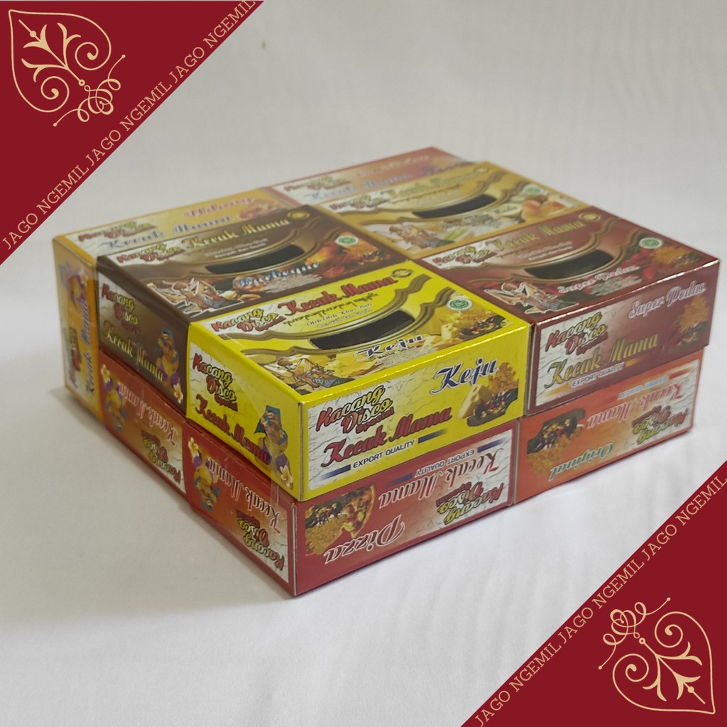 Kacang Disko Kecak Mama paket 50gr 10box mix rasa - Kacang Disco Bali