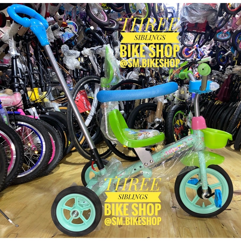 SEPEDA RODA TIGA TREX UNICORN DISERTAI LAMPU DAN MUSIK WARNA HIJAU