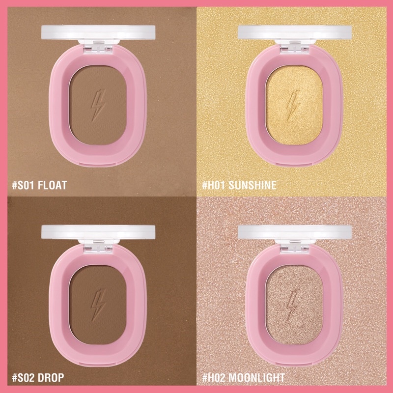 [BISA COD] PINKFLASH Soft Pigment Face Contour Highlighter Shimmer