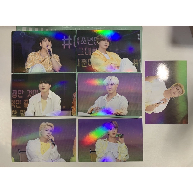 BTS postcard Sowoozoo swz muster ot7 hologram DVD rm namjoon jin suga yoongi jhope hobi jimin tae v 