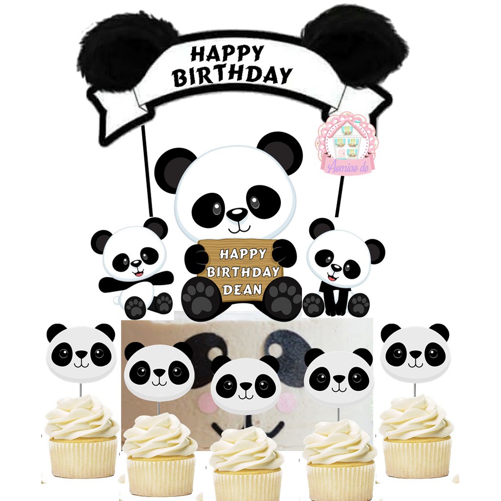 PANDA CAKE TOPPER