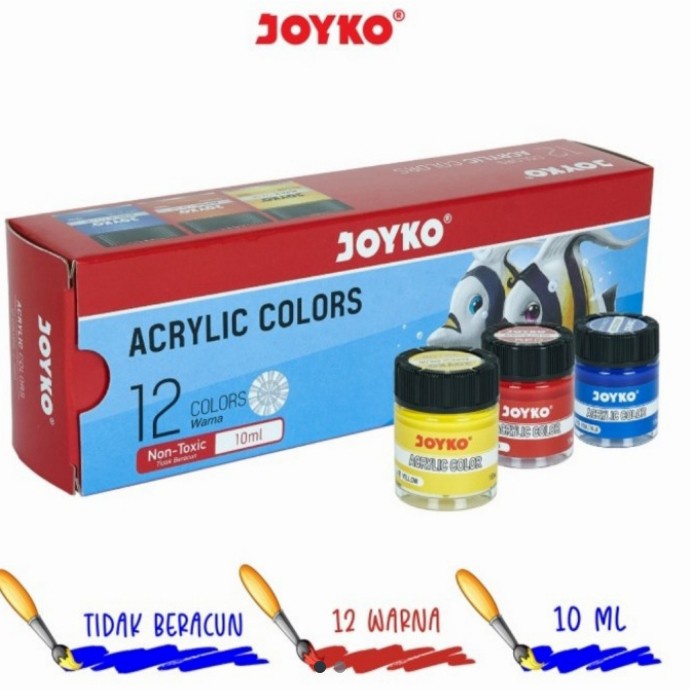 

Produk Terbaru Cat Acrilic Color Joyko Acc-10Ml-Set 12