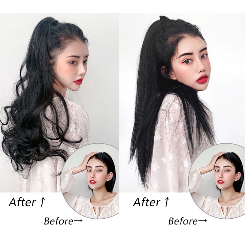 Wig / Rambut Sambungan / Extension Model Clip On Gaya Korea untuk Wanita