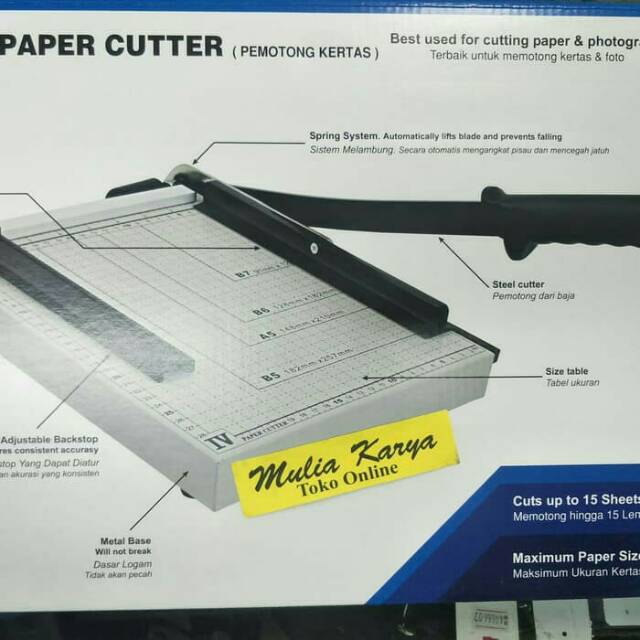 

Paper Cutter A4 Joyko / Alat Potong Kertas A4