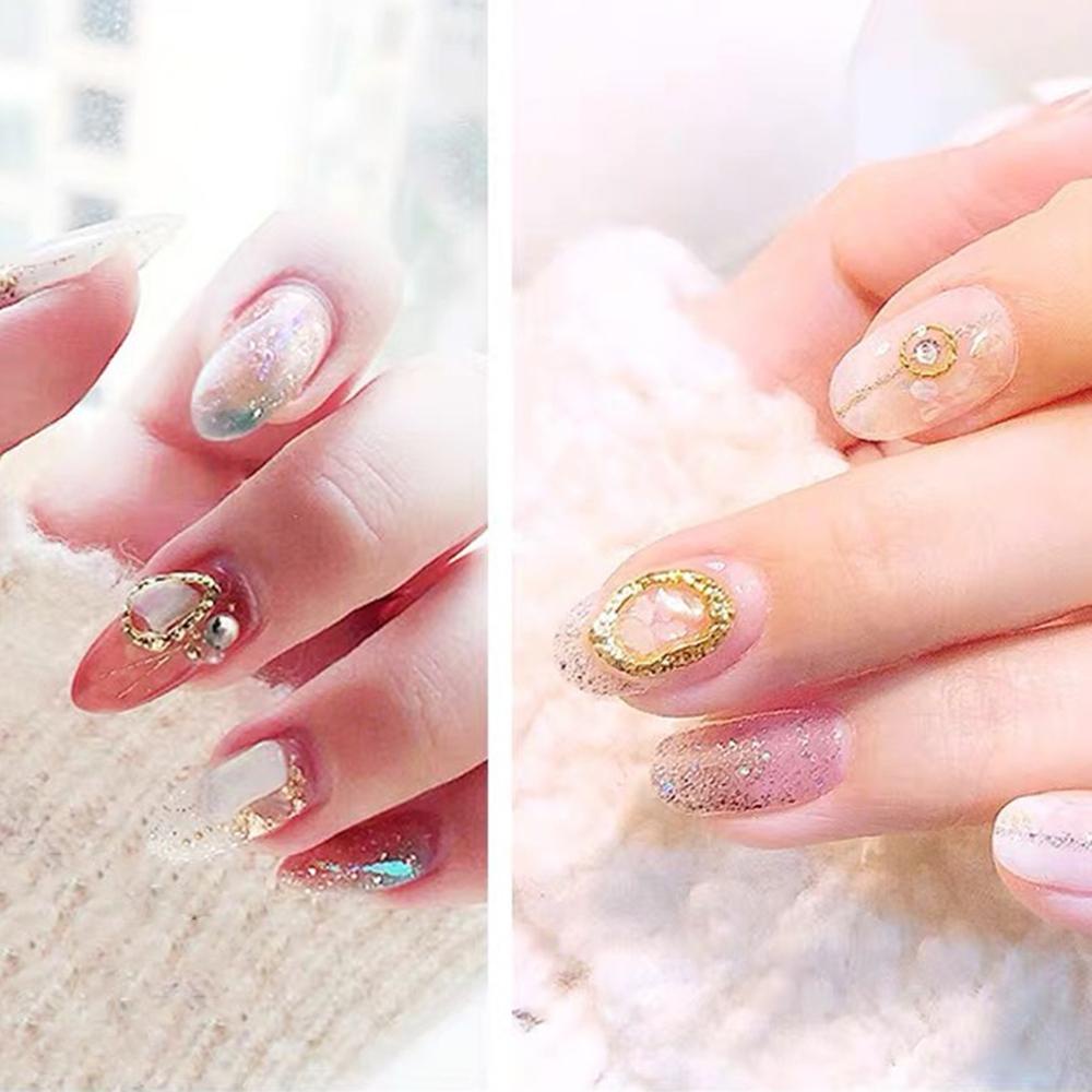20pcs / set Stiker Kuku 3D Bahan Alloy Gaya Jepang Untuk Dekorasi Nail Art