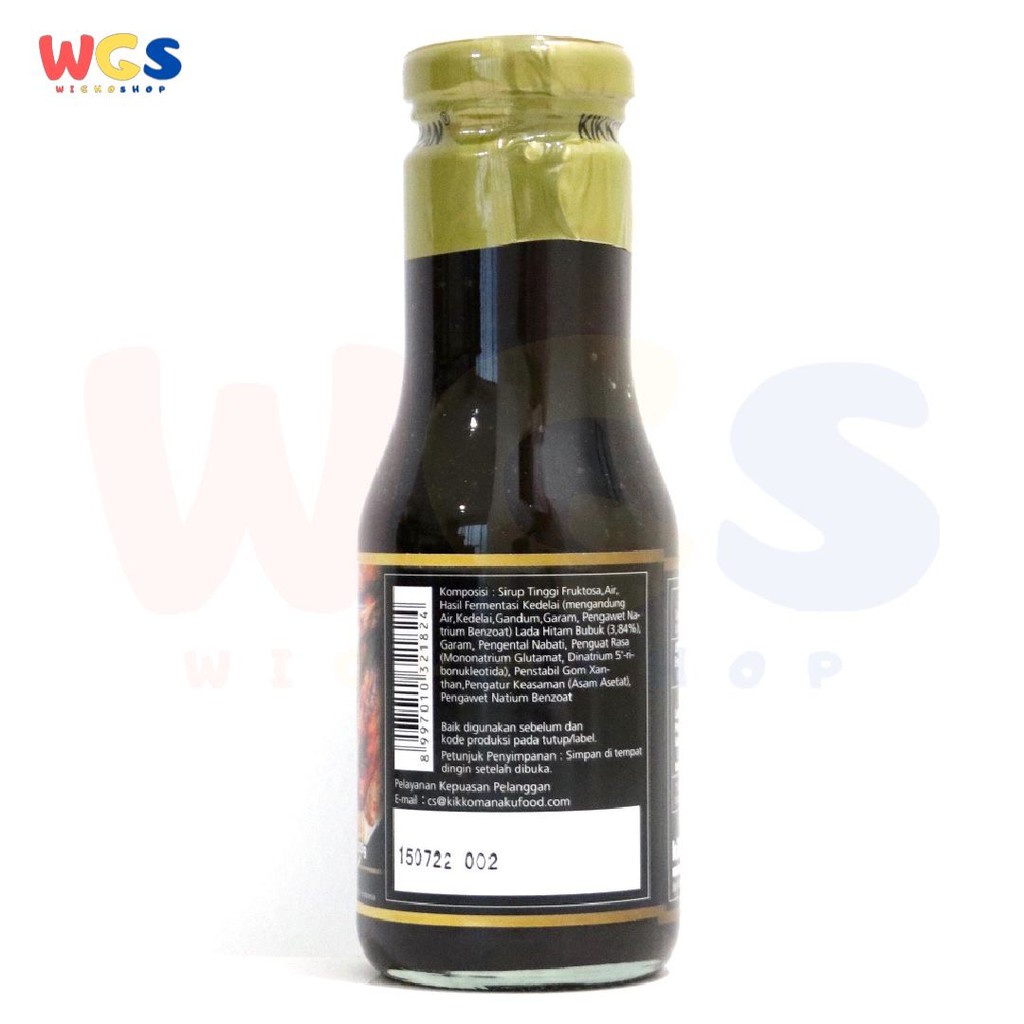 Kikkoman Blackpepper Teriyaki Sauce 300g - Saus Teriyaki Lada Hitam