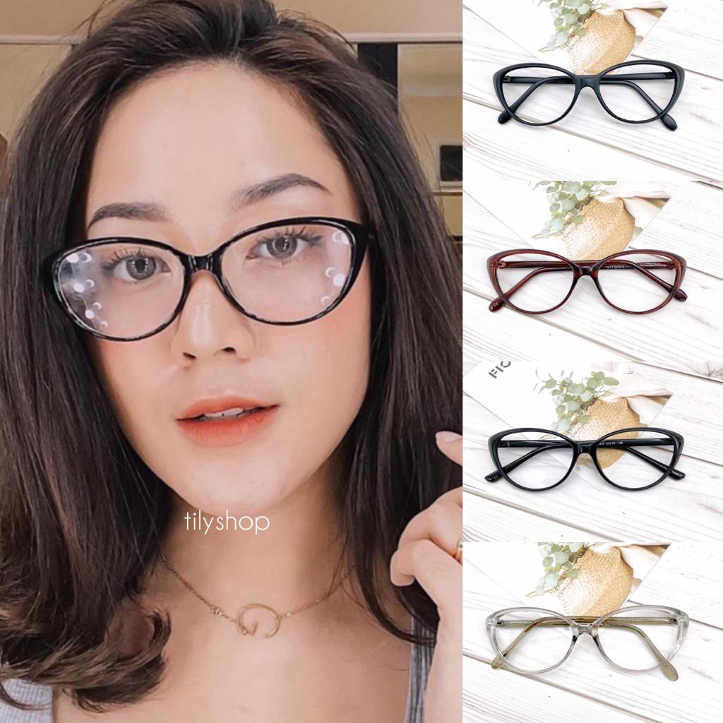 Frame Kacamata Minus Anti Radiasi Fashion Minna 605 Cat Eye Wanita TERMURAH