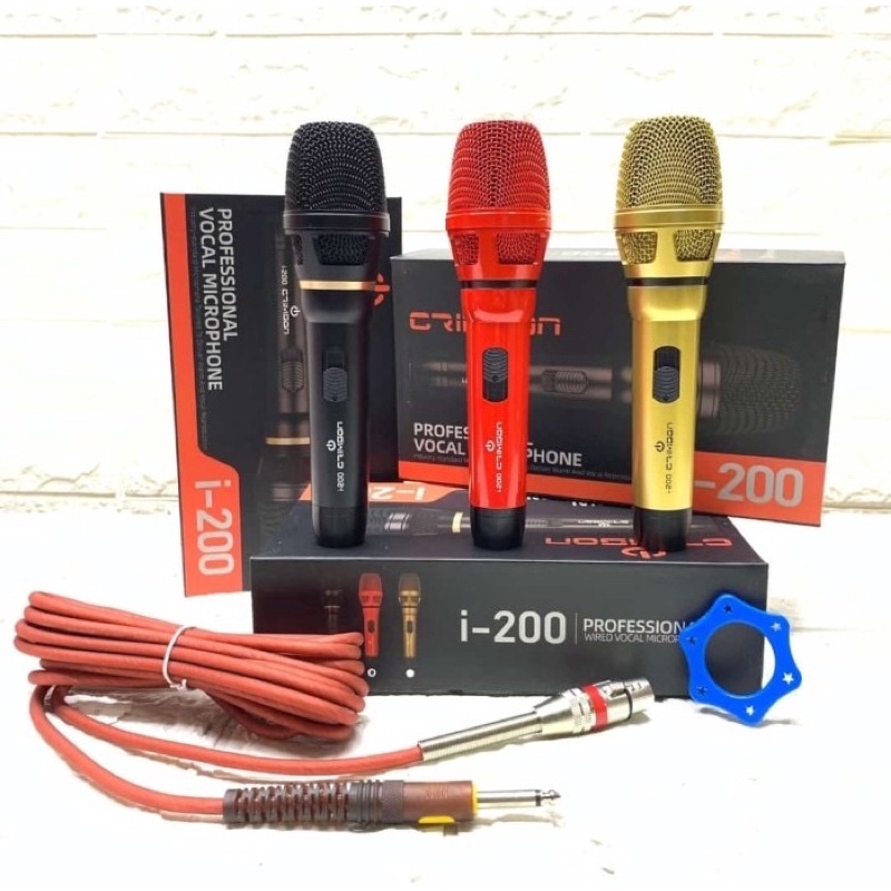 mic microphone kabel cable crimson i200 kwalitas bagus