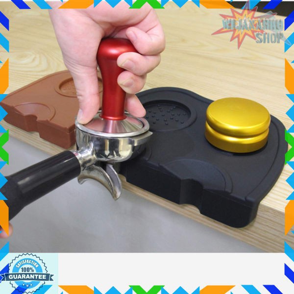 BAYCHER Silicone Holder Mat Tamper Kopi Espresso Barista LB4148 Black PRT11 Grab Medan