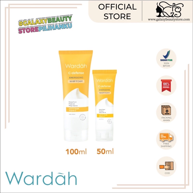 WARDAH C-DEFENSE ENERGIZING WHIP FOAM / ENERGIZING WHIP FOAM WARDAH/FACIAL WASH WARDAH