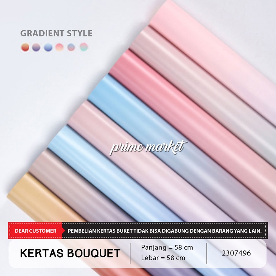

Kertas Buket Bunga Gradient / Kertas Cellophane / Kertas Bunga Buket 2 Warna / Flower Warrping (2307496)
