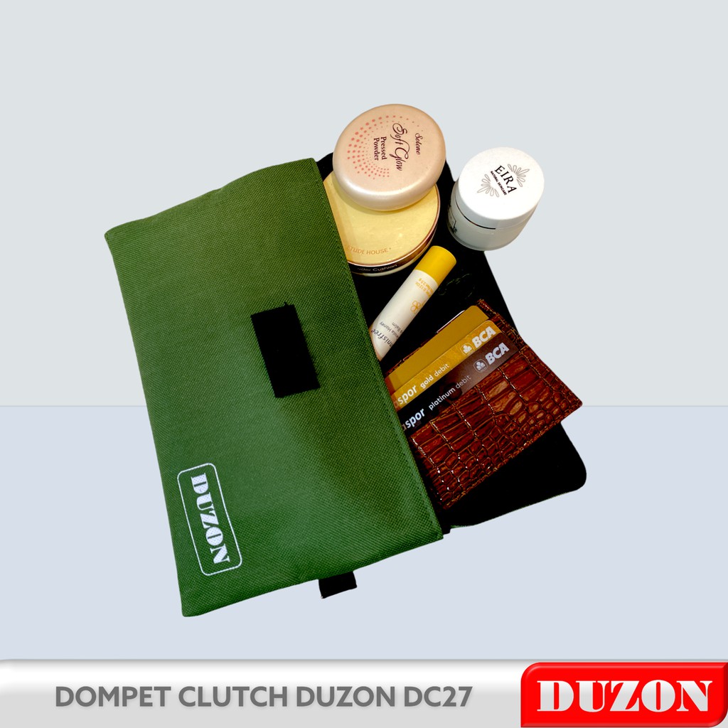 DOMPET CLUTCH DUZON DC27 HANDBAG TANGAN PRIA WANITA TAS KOSMETIK BAGUS