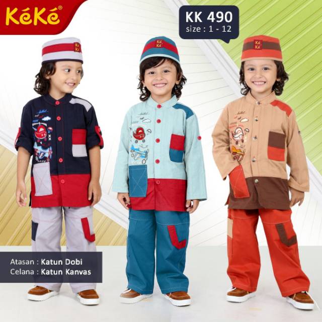 Kekesumut KK 490 Baju Busana muslim anak koko Anak Laki-laki Keke Busana