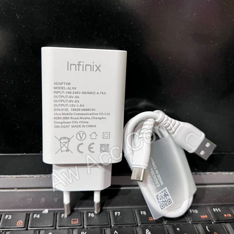 Flash Charger infinix Type C 33W Quick Charge Quallcom 3.0 Usb C 3A