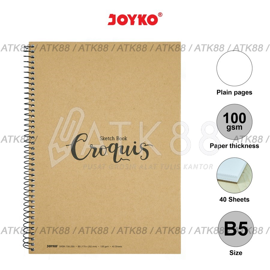 

Sketchbook / Buku Sketsa Joyko B5 SKBK-706