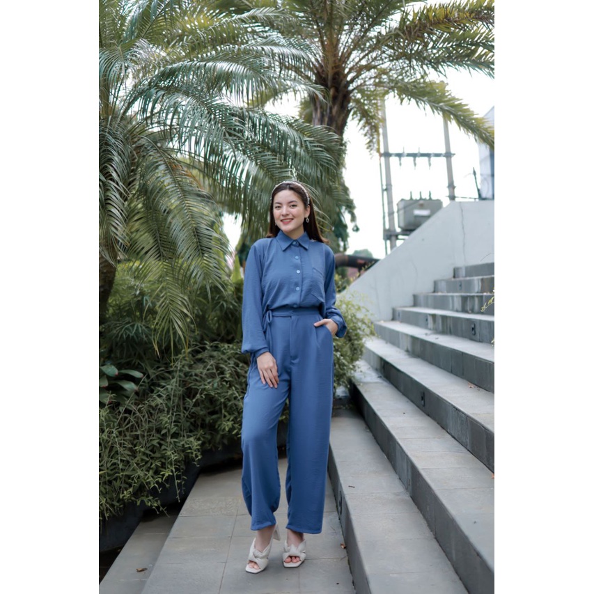 ALIYA ONESET -+(Ld cek caption) setelan polos crinkle