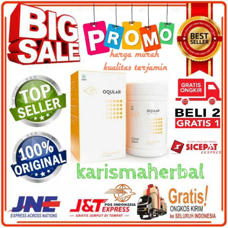 Oqular Asli 100% Original Obat Mata Minus Plus & Katarak Herbal Manjur