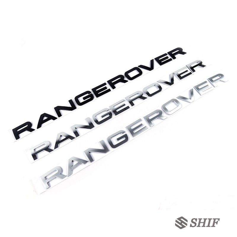 Stiker Emblem Logo Range Rover Bahan Metal Warna Silver Gloss untuk Mobil