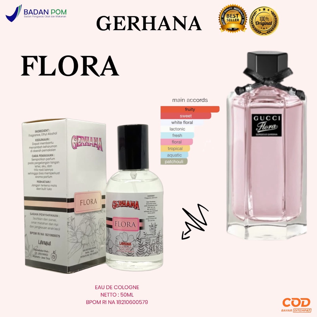 Parfum Wanita Gucci Flora Original Parfum Gucci Flora Parfum Perempuan Guci Flora Parfum Remaja Cwek