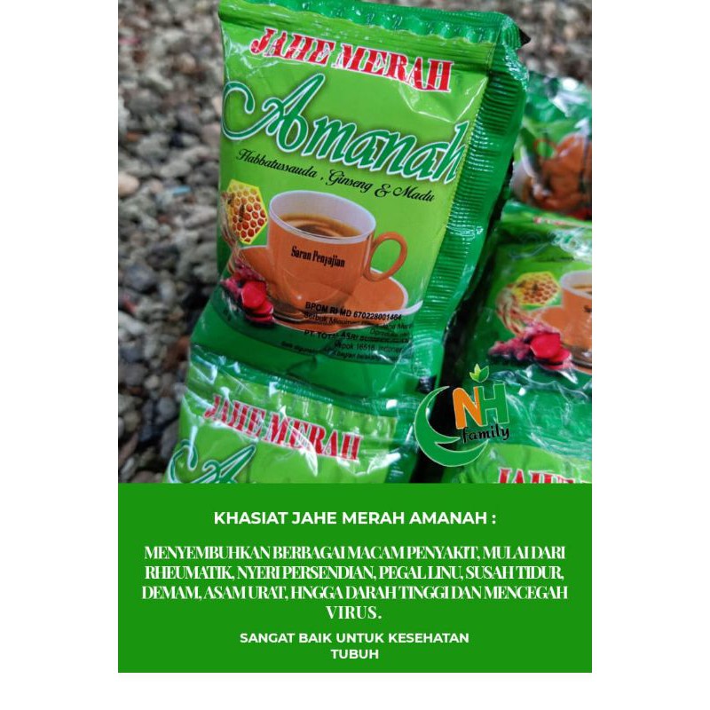 

Jahe merah sashet amanah 23gr
