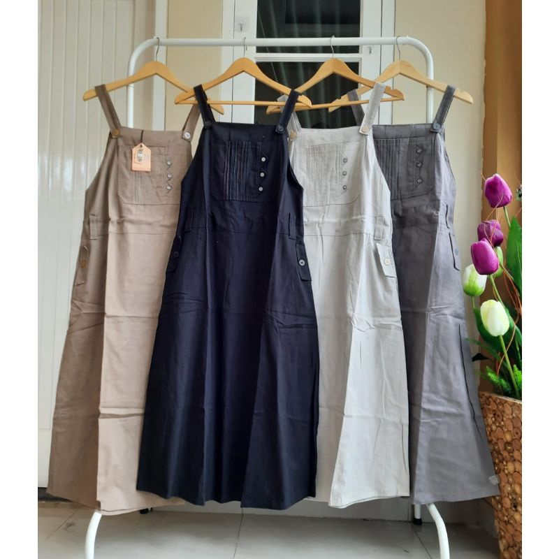 OVERAL WANITA KEKINIAN CHINOS ORI KHN SIZE JUMBO DAN STANDAR TRENDY